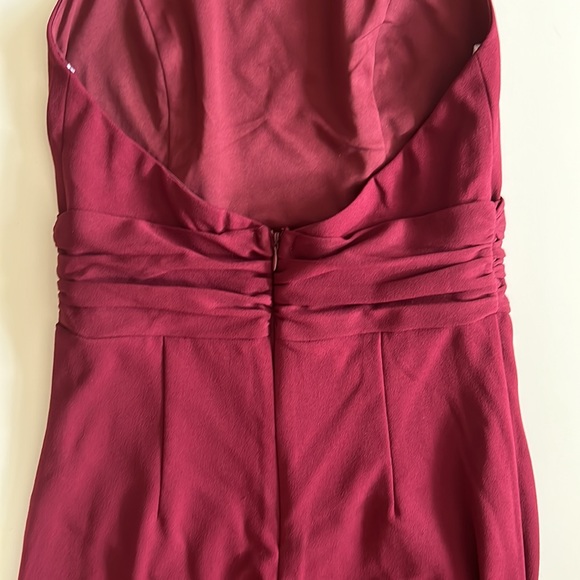—SOLD— Lulus Burgundy Halter Romper - Picture 5 of 6